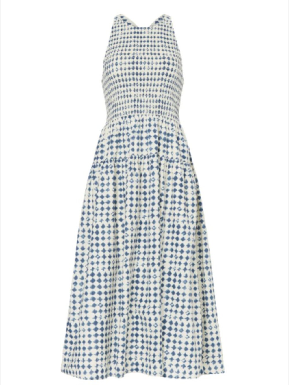 Halter Tiered Midi Dress in Shibori Print Size Medium - Picture 3 of 7